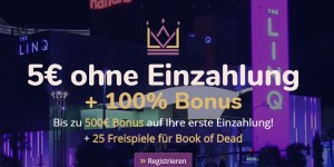 5 Eur Bonus abzüglich Einzahlung in Land der dichter und denker